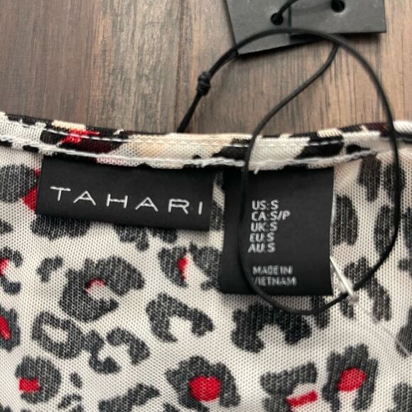 Tahari My Perfect Shape Animal Print Bodysuit S NWT - Picture 5 of 9